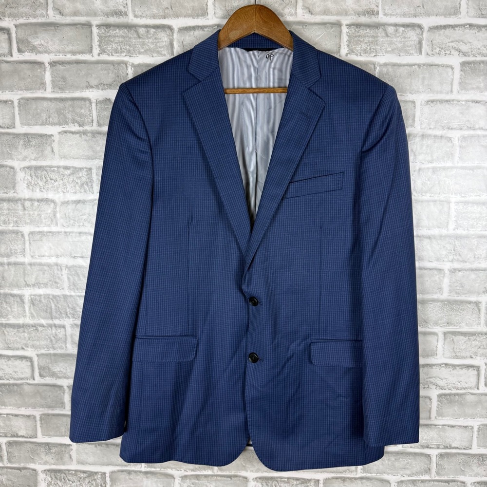 Brooks Brothers Explorer Regent Fit Blue Wool Blend Blazer Sport Coat 40R